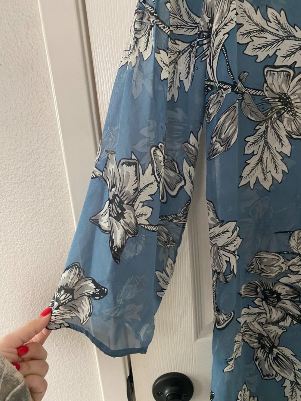 For Love & Lemons 🍋 | RARE Santa Rosa Maxi Dress in Vintage Blue Floral - Picture 11 of 16